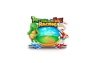 design tortoise and the hare racing logo