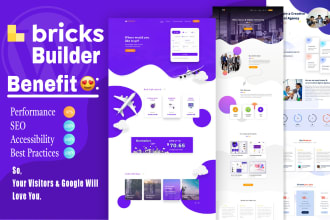build fast, clean, and responsive wordpress website using bricks builder