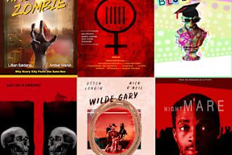 design posters and covers for movies and games