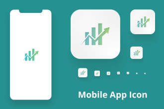 create minimalist mobile app icon and splash screen for ios and android
