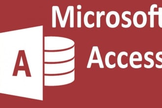 create microsoft access database projects for you, arabic and english
