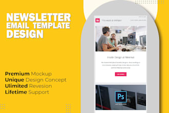 design a professional HTML email template or newsletter
