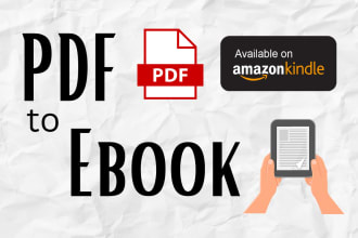 convert book from pdf to kindle ebook, pdf to kpf, epub amazon kdp publishing