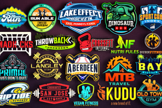 do stunning sports, team, fitness, gym and event logo design