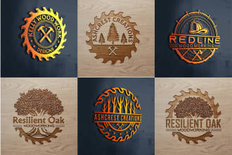 make modern woodworking, furniture, and carpentry logo