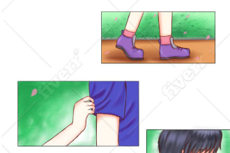 create a webtoon style page for you