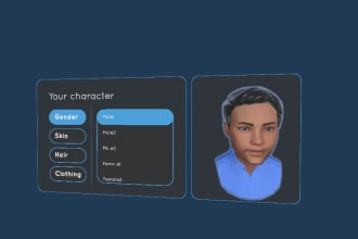 create 3d characters in blender or unity