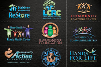 design nonprofit, charity, community and foundation logo