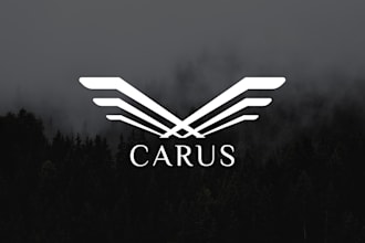design unique minimalist geometric lettering logo design