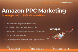 setup, manage and optimize amazon PPC  and sponsored ads
