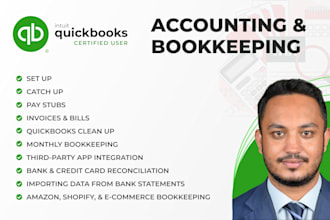do e commerce and small business bookkeeping in quickbooks online, xero, excel