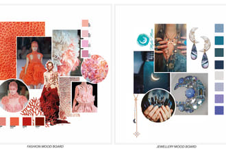 make creative mood boards with colour palette for anything