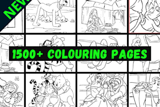 send you 1500 colouring pages for kids