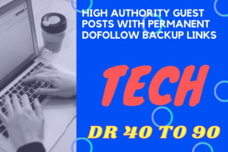 do guest post tech with permanent dofollow backup links