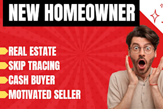 give you new homeowner, solar leads, motivated seller list with skip tracing