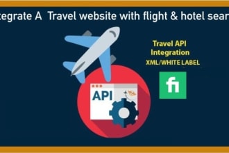 make a travel website and integrate hotel, flight, gds API