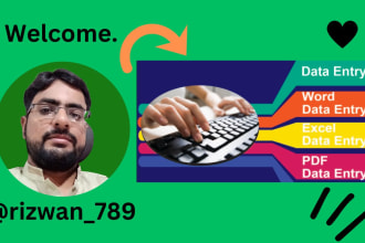 do fast and accurate data entry copy paste typing and retyping work job