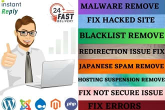 do professionally wordpress malware removal,hacked recover and secure site