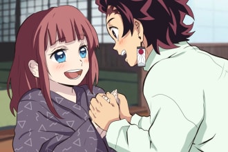 draw you inside your favorite anime scene