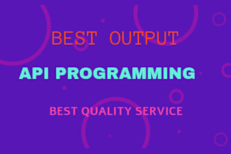 do API program and fixes