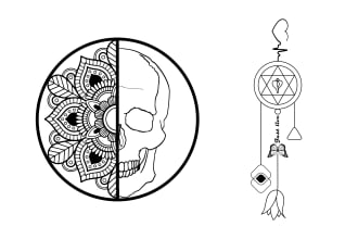 design a simple line art tattoo from your idea
