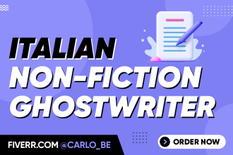 be your italian nonfiction kindle book ghostwriter