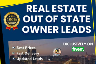 generate out of state owners leads with skip traced
