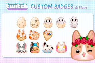 create cute custom badges for twitch