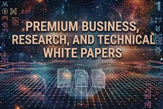write premium business, research, and technical white papers