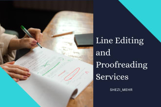 line edit and proofread ai content including transcripts