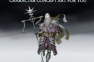do a character concept art for video games
