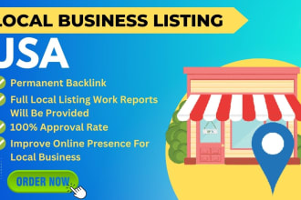 do 100 USA local business citation for your business to improve online presence