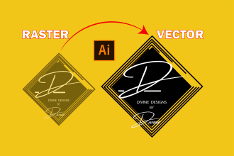 duplicate,redo,revamp,or recreate logo into vector