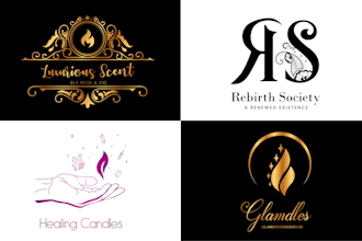 design professional candle signature logo