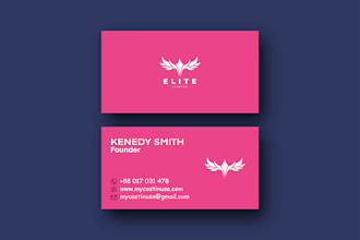 do unique and professional business card design