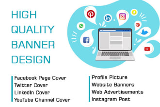 design any social media post, banners, thumbnail, headers