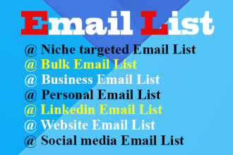 build verified niche targeted email list