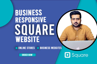 build business square website design or square online store