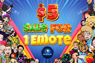 design custom emotes and sub badges for twitch, discord, kick, youtube, tiktok