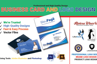do business card and visiting card design with unique logo