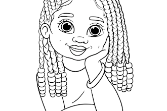 do coloring book pages affirmations, career colouring for african american kids