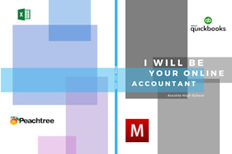 financial data entry quickbooks, xero, odoo, others on off
