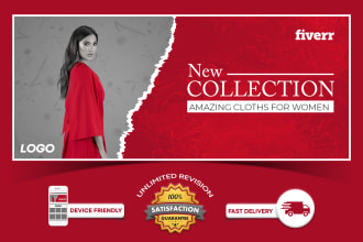 design professional shopify store banner and web ads