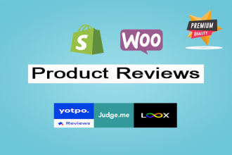 import or add product reviews to shopify and woocommerce store