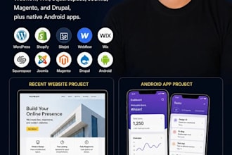 design website from figma, adobe xd, using any cms platform