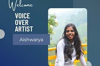 provide indian female english voice over