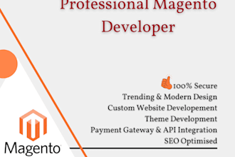 develop, upgrade, fix bugs in magento website