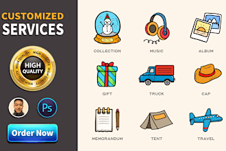 create unique hand draw icons for websites and apps
