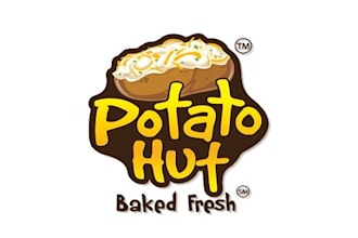 design potato hut logo in 1 day