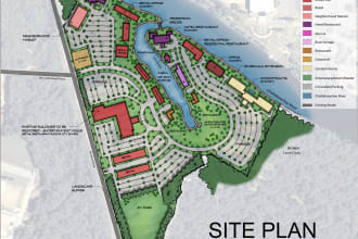 plan or render site plan and masterplan for you